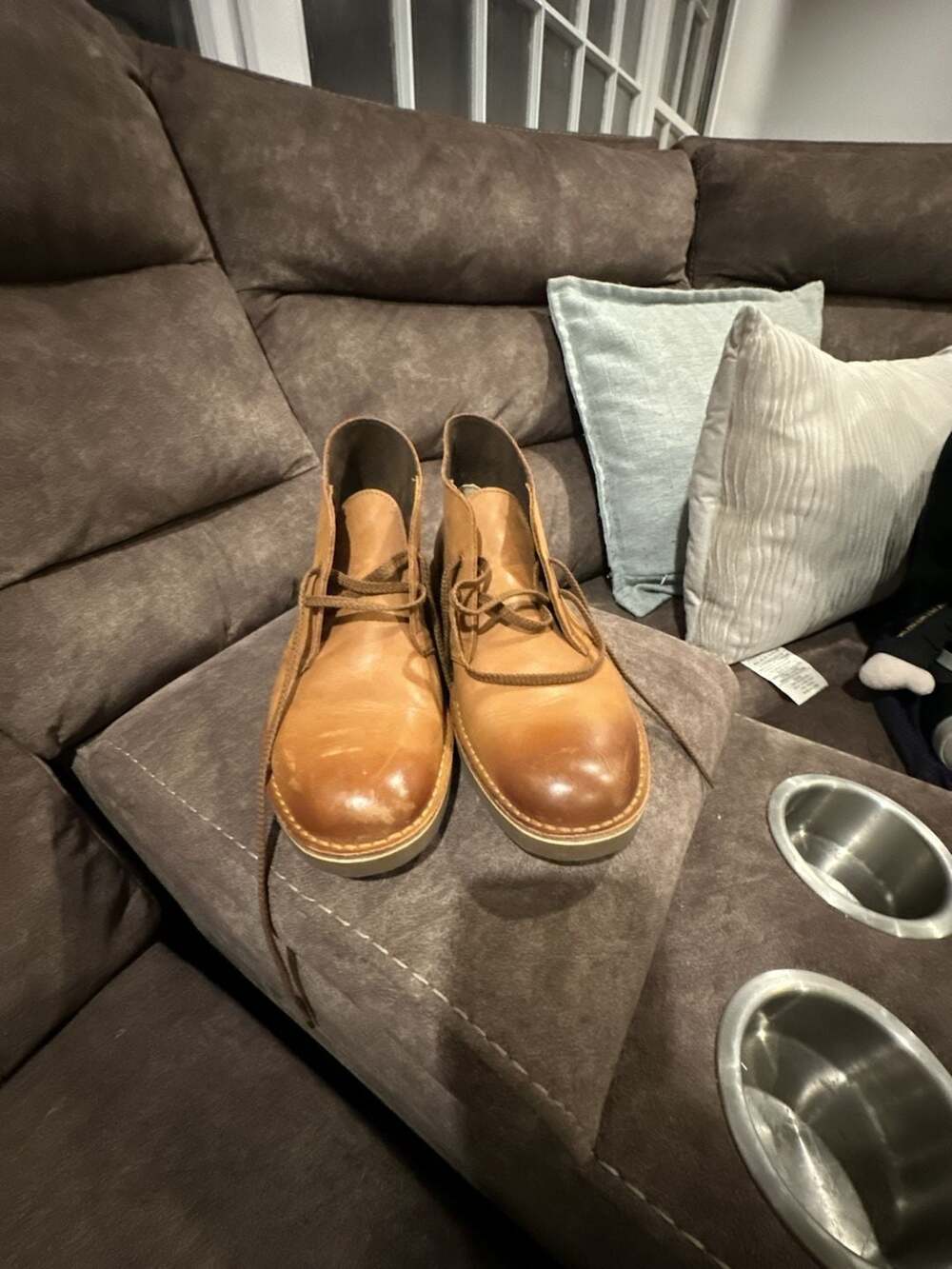 Clarks Men's Leather Chukka Boots Brown